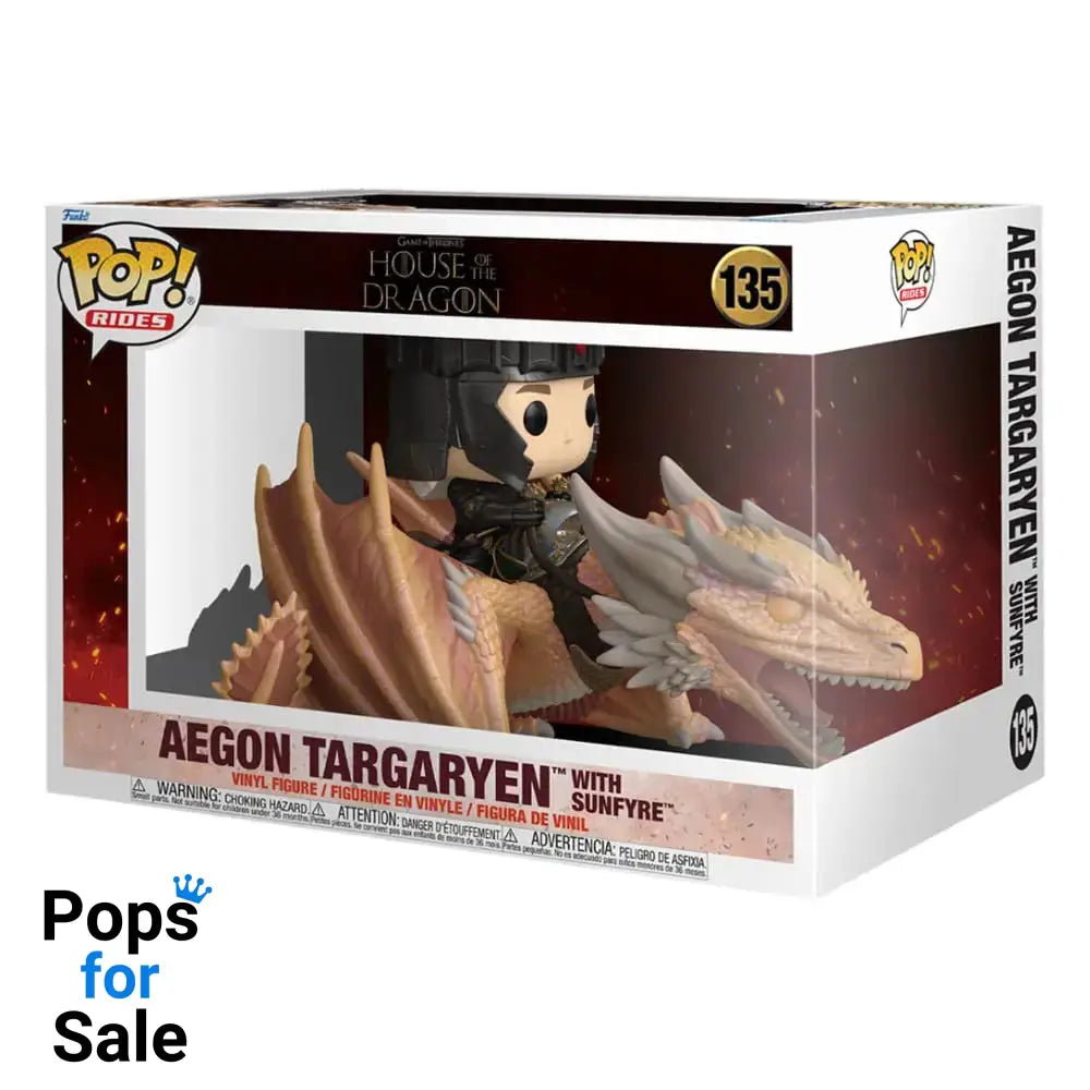 135 Aegon Targaryen with Sunfyre - Rides House of the Dragon Funko POP - PRESALE