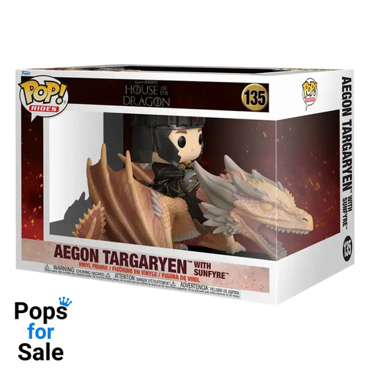 135 Aegon Targaryen with Sunfyre - Rides House of the Dragon Funko POP - PRESALE