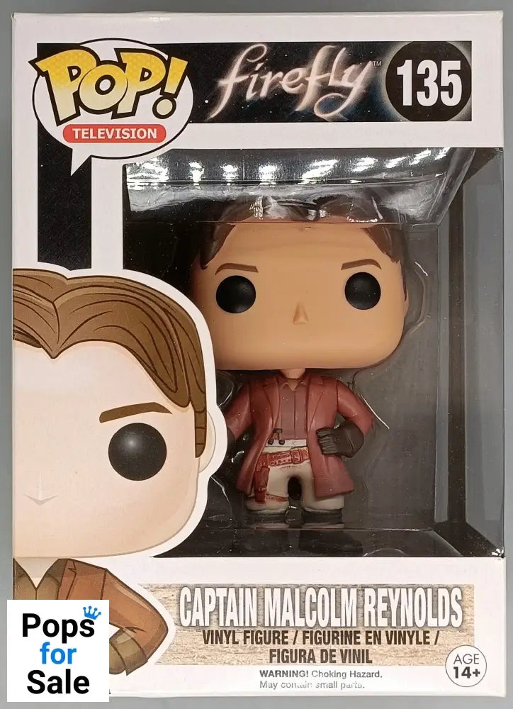 135 Captain Malcolm Reynolds - Firefly - Box Damaged Funko POP