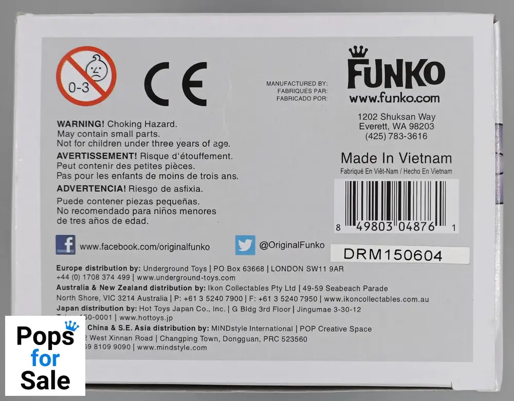 135 Fear - Disney Inside Out Funko POP