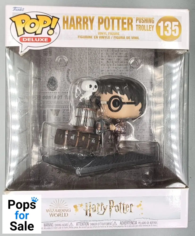 135 Harry Potter (Pushing Trolley) Deluxe Funko POP - Box Damaged