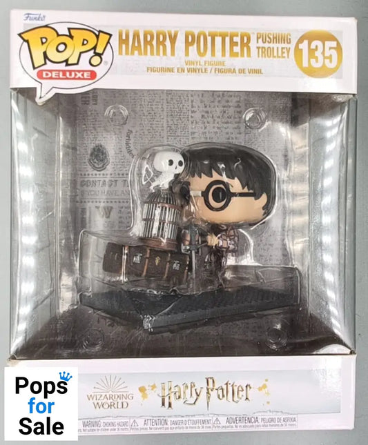 135 Harry Potter (Pushing Trolley) Deluxe Funko POP - Box Damaged