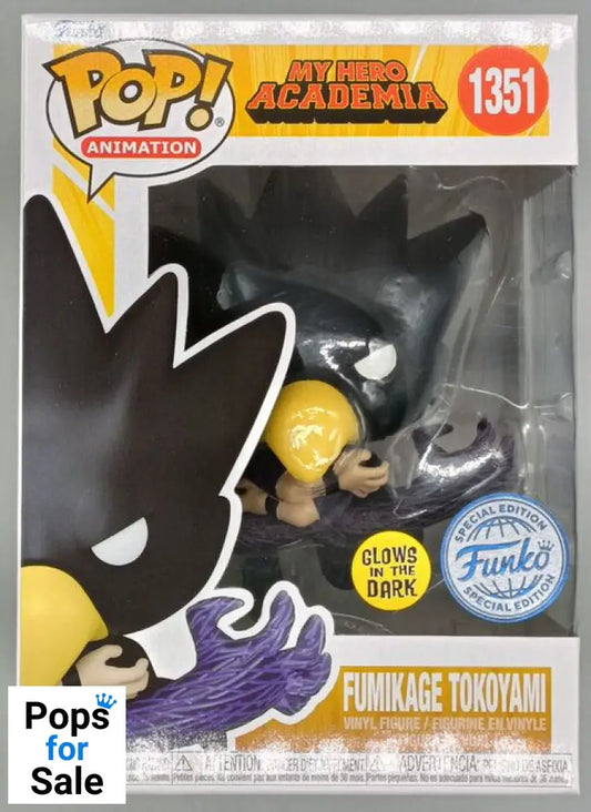 1351 Fumikage Tokoyami (GITD) - My Hero Academia Funko POP - Brand New