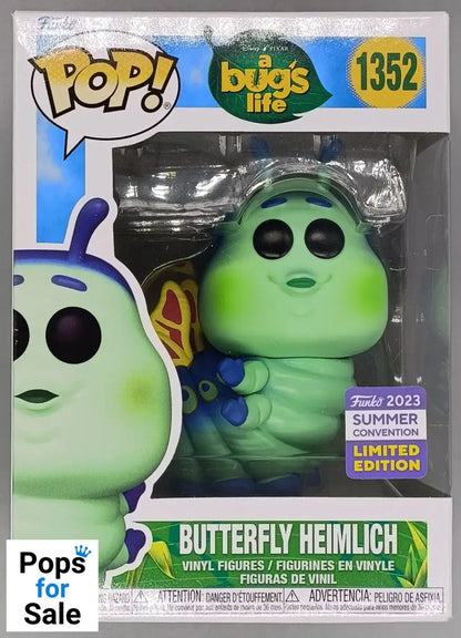 1352 Butterfly Heimlich - Disney  A Bug's Life - 2023 Con - Funko POP - Box Damaged