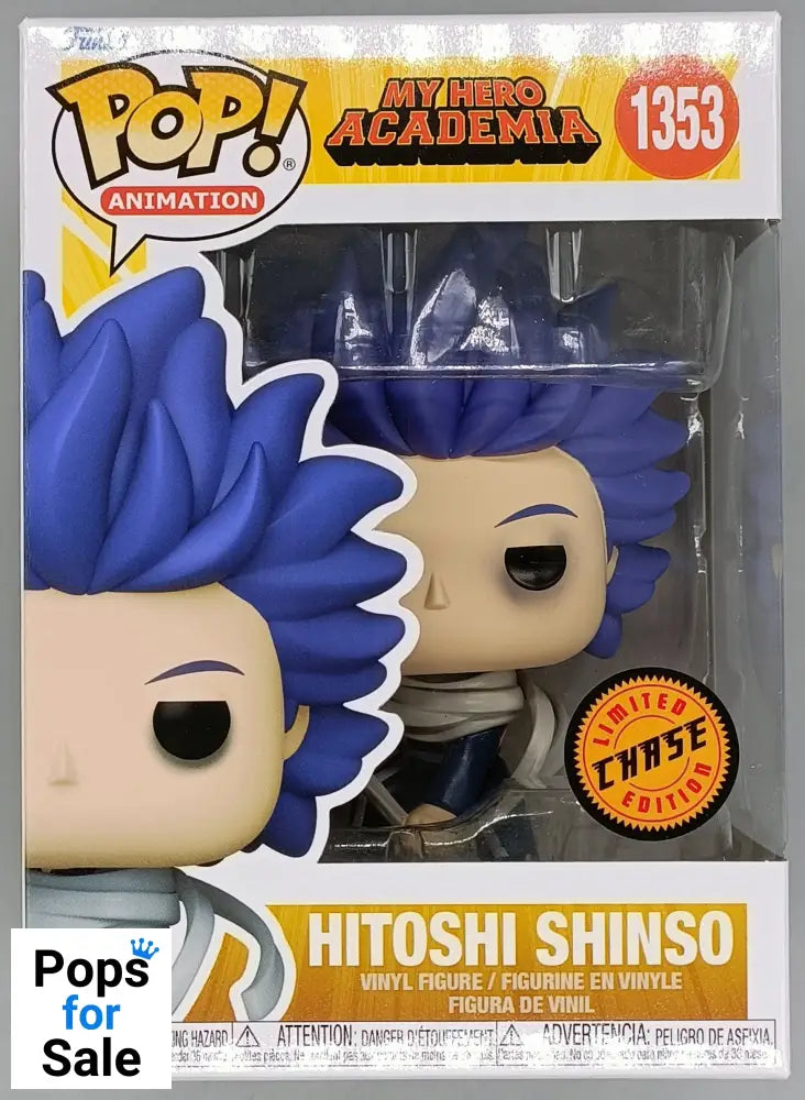 #1353 Hitoshi Shinso - Chase Edition - My Hero Academia - Brand New Funko POP in Protector