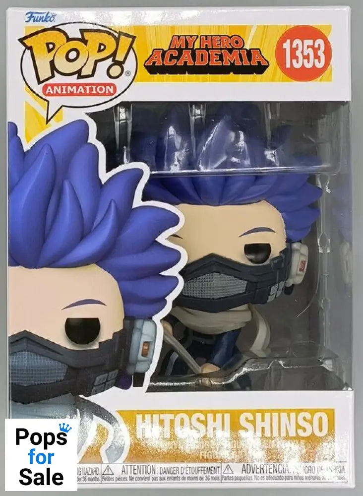 #1353 Hitoshi Shinso - My Hero Academia - Brand New Funko POP in Protector