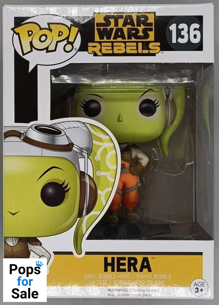 136 Hera - Star Wars Rebels - Box Damaged Funko POP