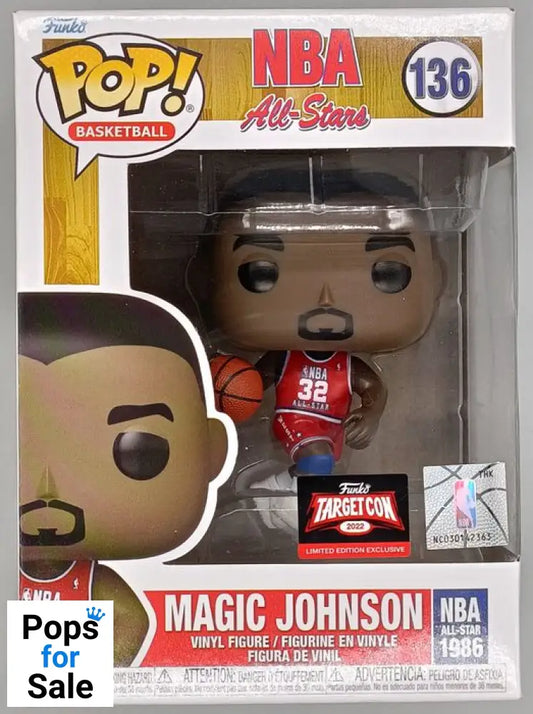 #136 Magic Johnson (AllStars 1986) - NBA Funko POP - PopsforSale.co.uk