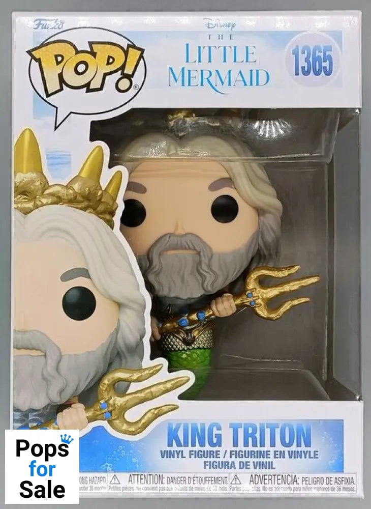 1365 King Triton - Disney The Little Mermaid Funko POP - Brand New