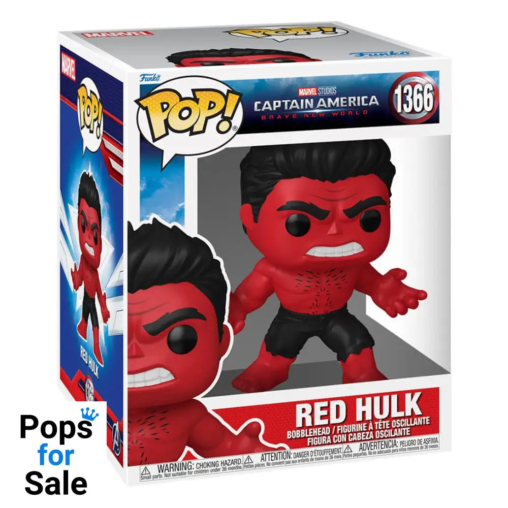 1366 Red Hulk - 6 Inch Marvel Captain America Brave New World Funko Pop Presale