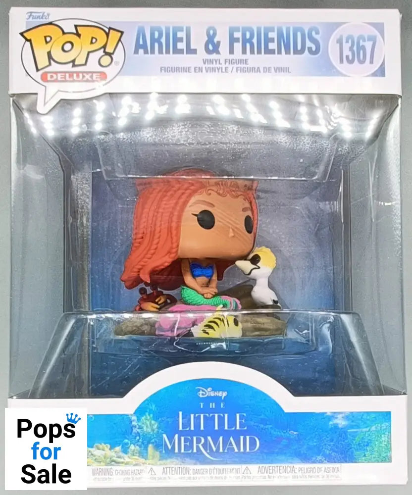 #1367 Ariel & Friends Deluxe Disney The Little Mermaid - Box Damaged Funko POP