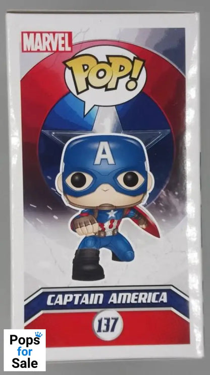 #137 Captain America (Action Pose) Marvel - Civil War Funko POP