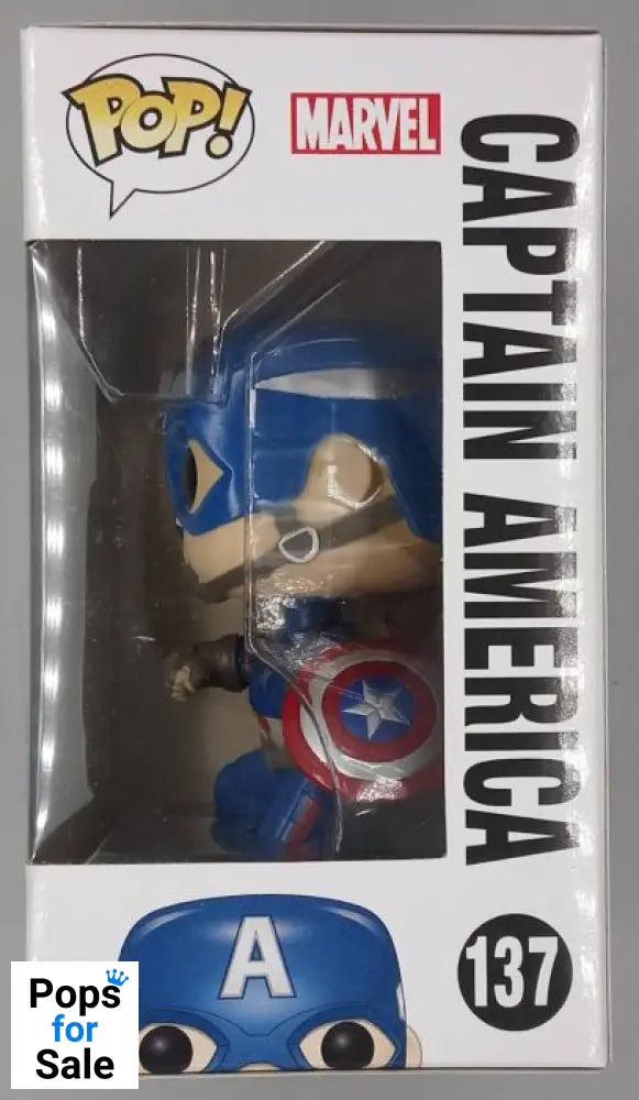 #137 Captain America (Action Pose) Marvel - Civil War Funko POP