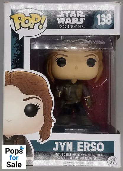 #138 Jyn Erso - Star Wars - Rogue One - Box Damaged Funko POP - PopsforSale.co.uk