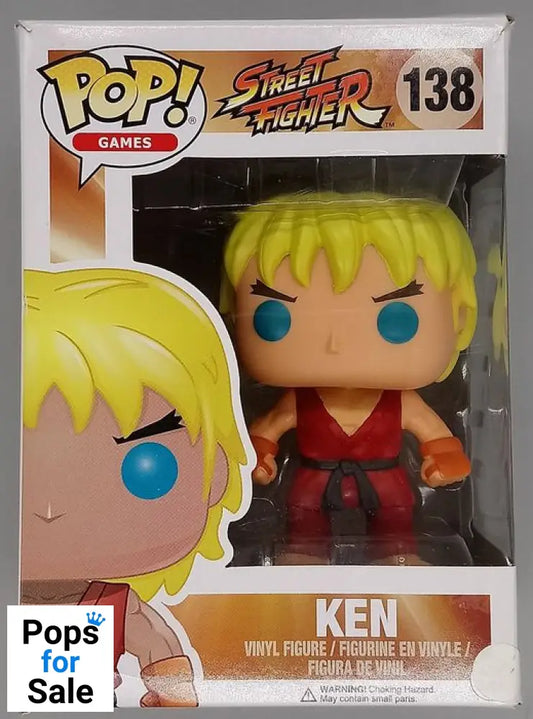 138 Ken - Street Fighter - Funko POP - Box Damaged