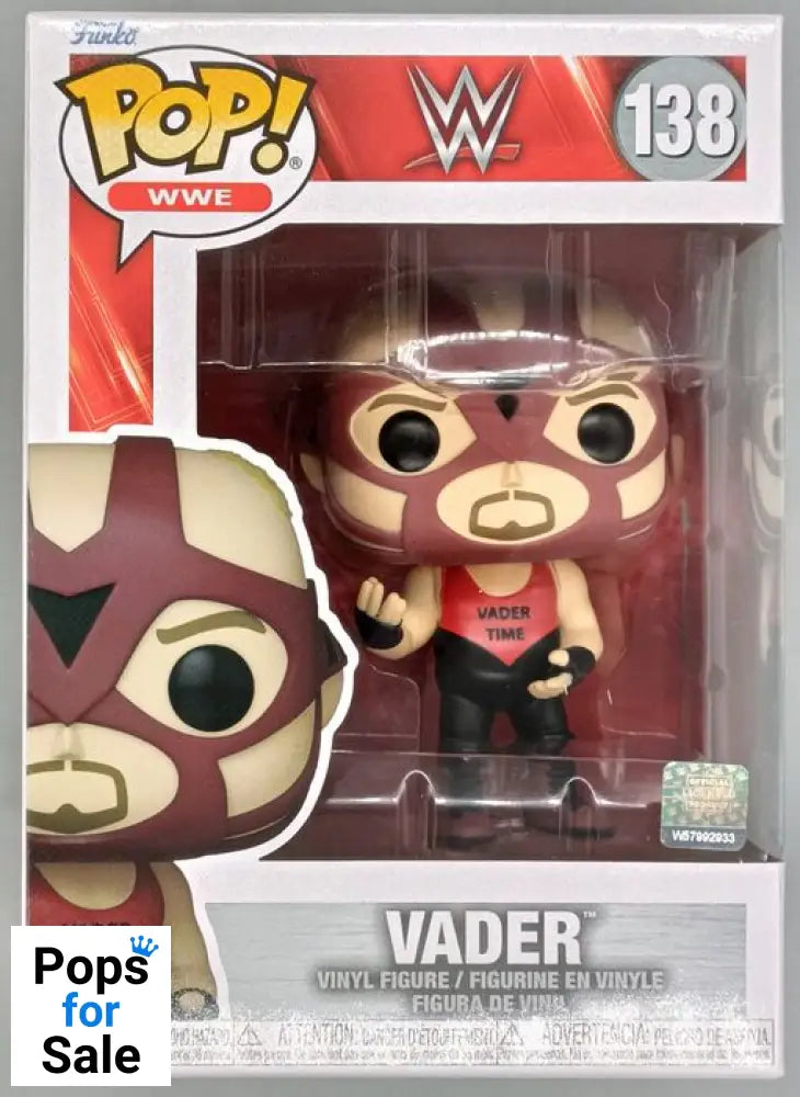 138 Vader - WWE - Brand New Funko POP