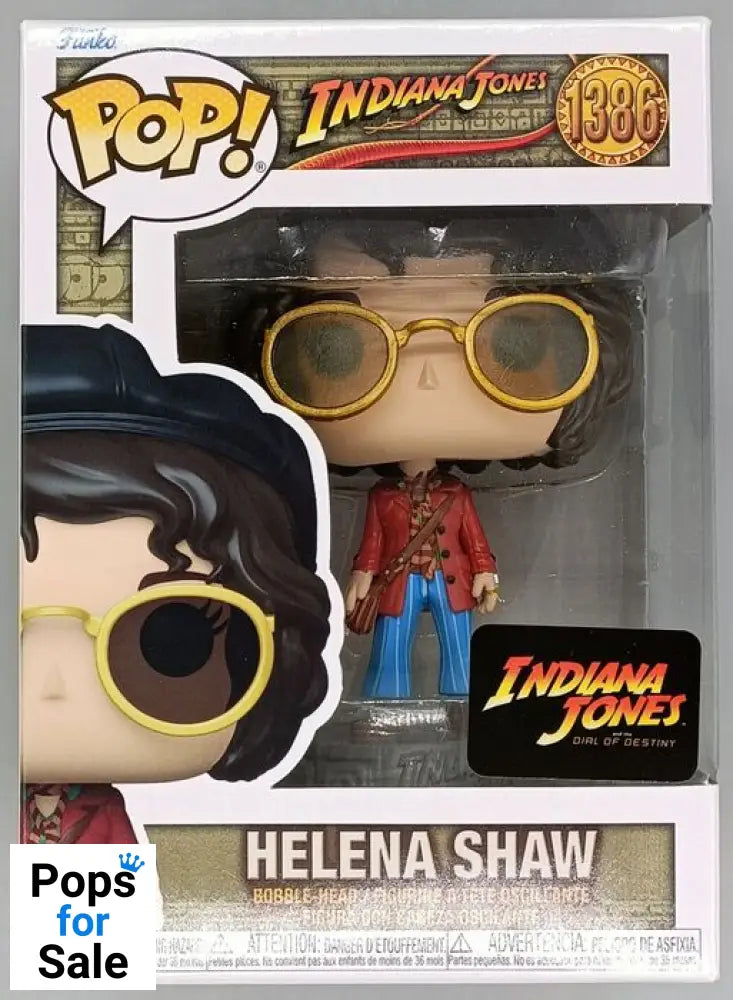 #1386 Helena Shaw - Indiana Jones 5 - Brand New Funko POP in Protector - PopsforSale.co.uk