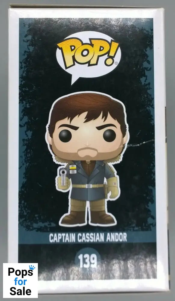 #139 Captain Cassian Andor Star Wars Rogue One Box Damaged Funko POP - PopsforSale.co.uk