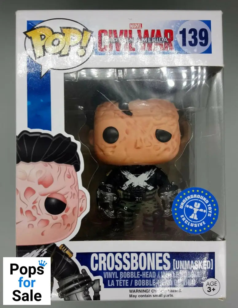 #139 Crossbones (Unmasked) Marvel Captain America Funko POP - PopsforSale.co.uk