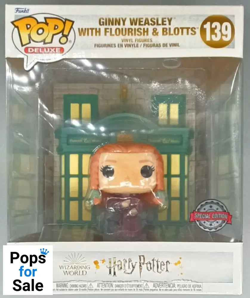 139 Ginny Weasley (Flourish & Blotts) Deluxe - Harry Potter - Box Damaged Funko POP