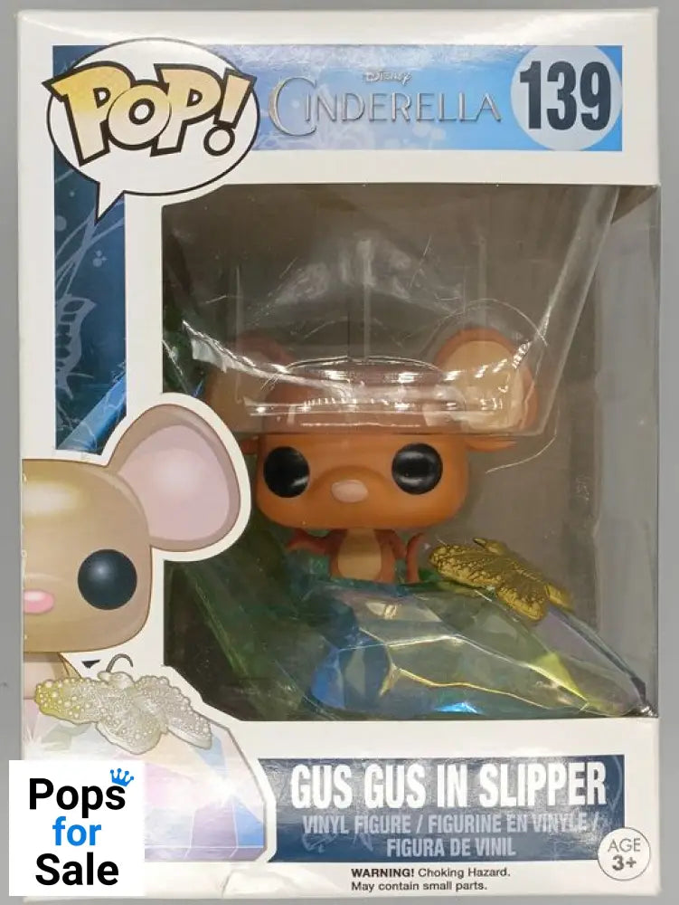 #139 Gus Gus in Slipper - Disney Cinderella Box Damaged Funko POP