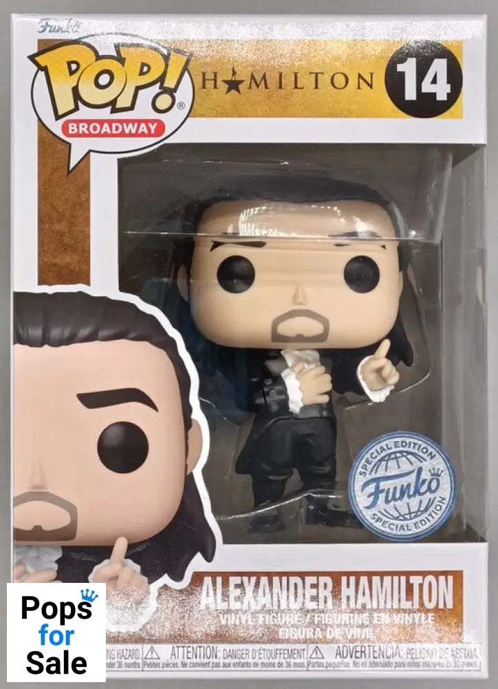 #14 Alexander Hamilton (Finale) Hamilton Broadway - Brand New Funko POP in Protector - PopsforSale.co.uk