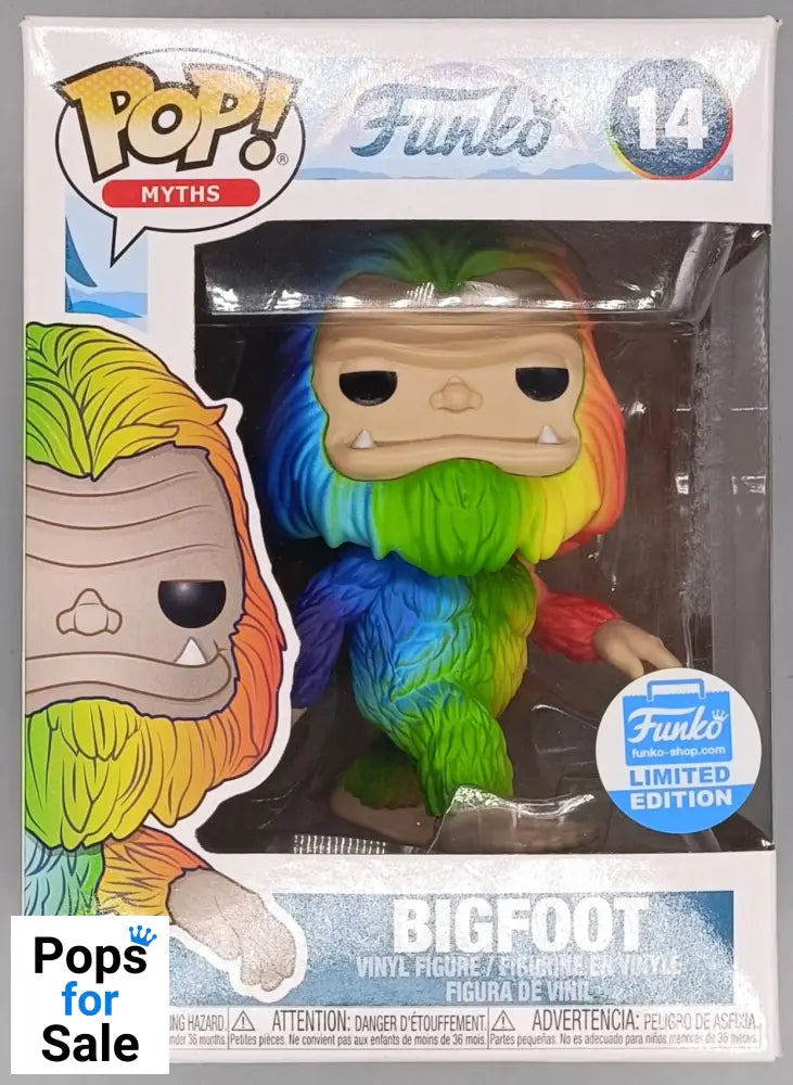 14 Bigfoot (Rainbow) - Myths - Funko POP - Box Damaged