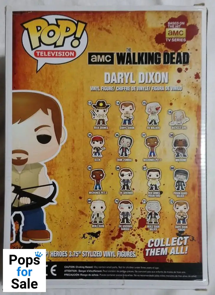 #14 Daryl Dixon - 9 Inch - The Walking Dead - Box Damaged Funko POP - PopsforSale.co.uk