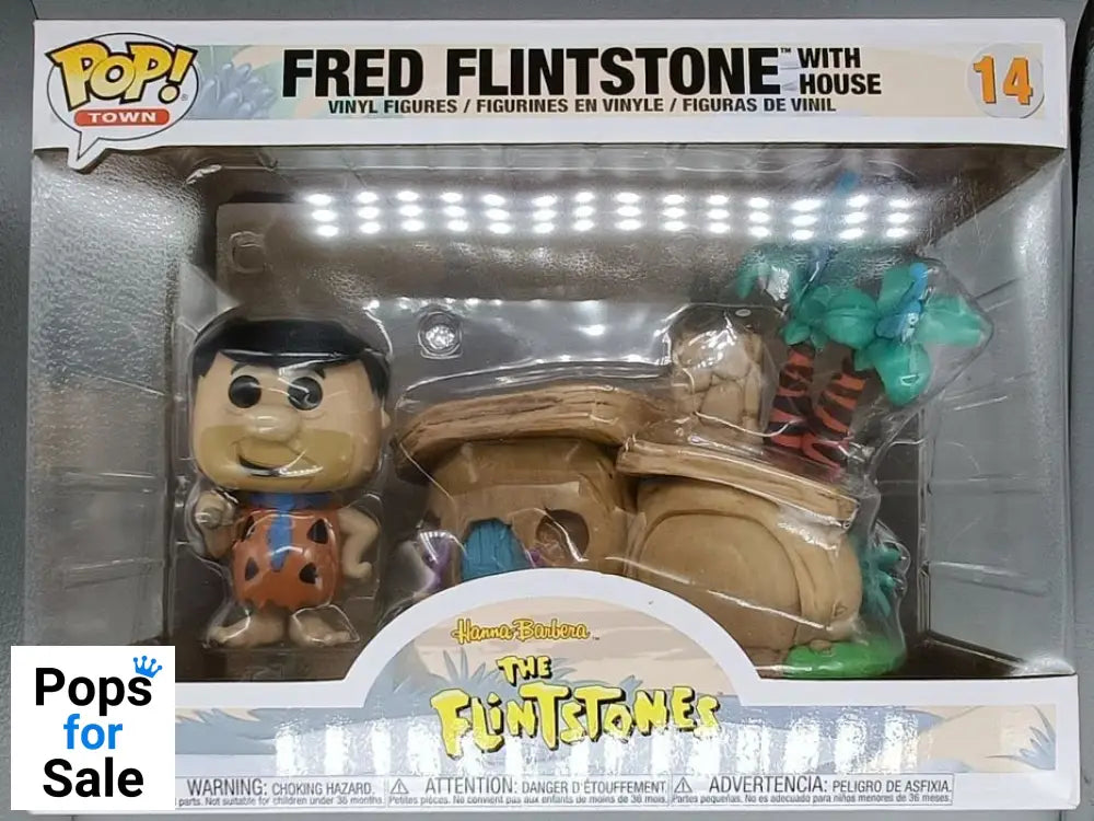 14 Fred Flintstone (with House) Town - Flintstones Funko POP - Box Damaged