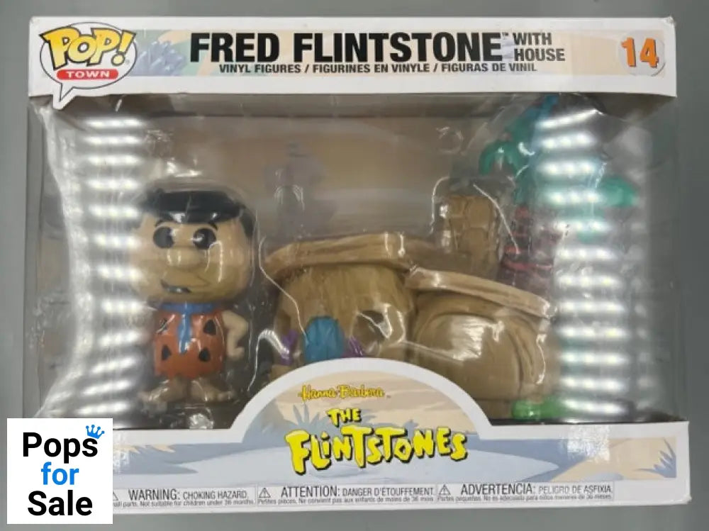 14 Fred Flintstone (with House) Town - Flintstones Funko POP - Box Damaged