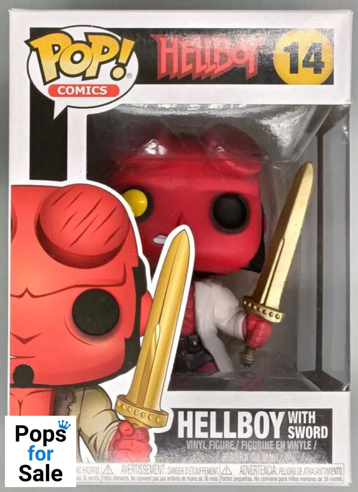 14 Hellboy (with Sword) - Comics - Hellboy - Box Damaged Funko POP