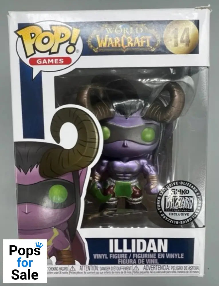 14 Illidan - Metallic - World of Warcraft - Box Damaged Funko POP