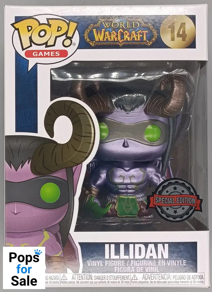 #14 Illidan - Metallic - World of Warcraft Funko POP