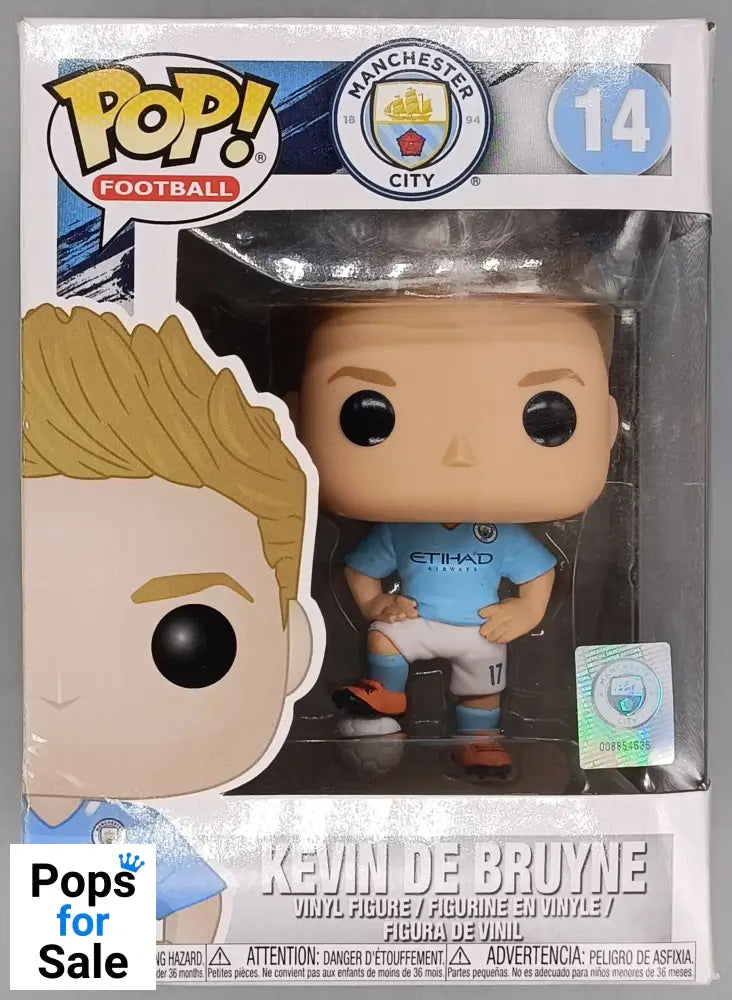 14 Kevin De Bruyne - Manchester City - Box Damaged Funko POP