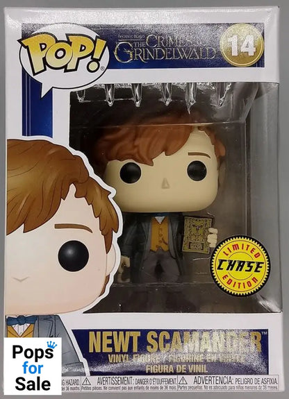#14 Newt Scamander (w/ Book) Chase Fantastic Beasts - Box Damaged Funko POP