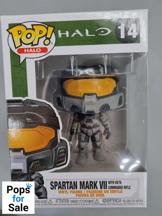 #14 Spartan Mark VII (with VK78 Commando Rifle) Halo Funko POP - PopsforSale.co.uk