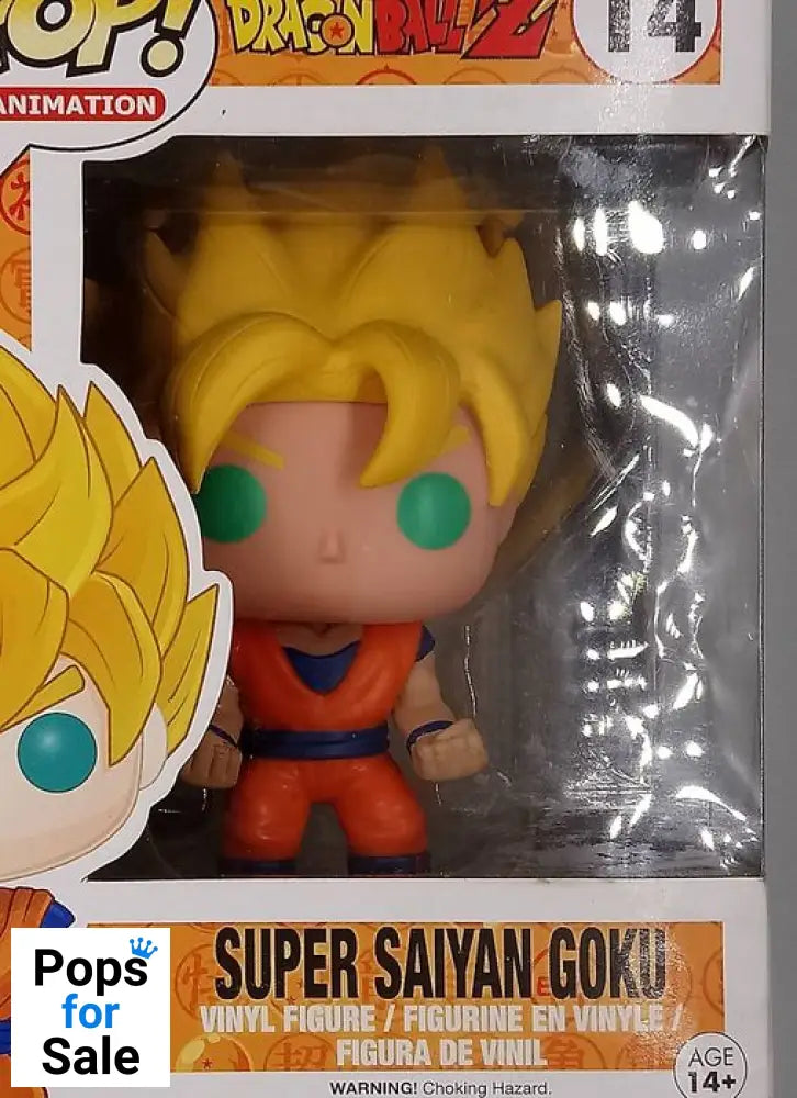 14 Super Saiyan Goku - Dragon Ball Z Box Damaged Funko POP