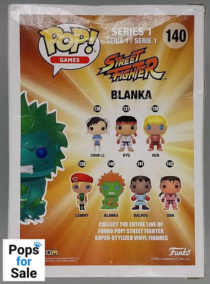 #140 Blanka (Blue/Green) - Street Fighter - Box Damaged Funko POP - PopsforSale.co.uk