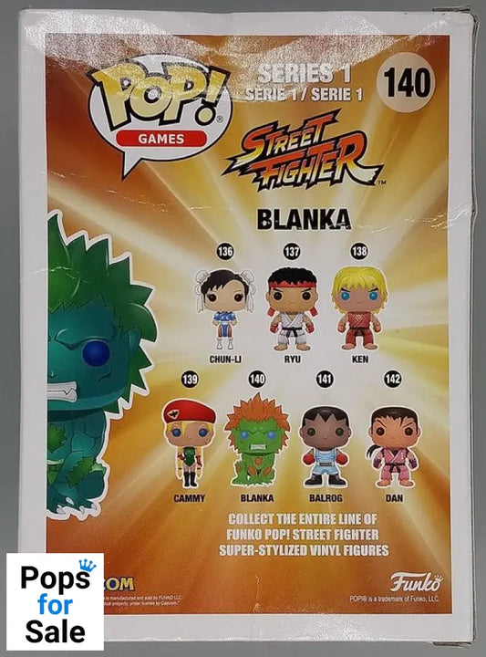 #140 Blanka (Blue/Green) - Street Fighter - Box Damaged Funko POP