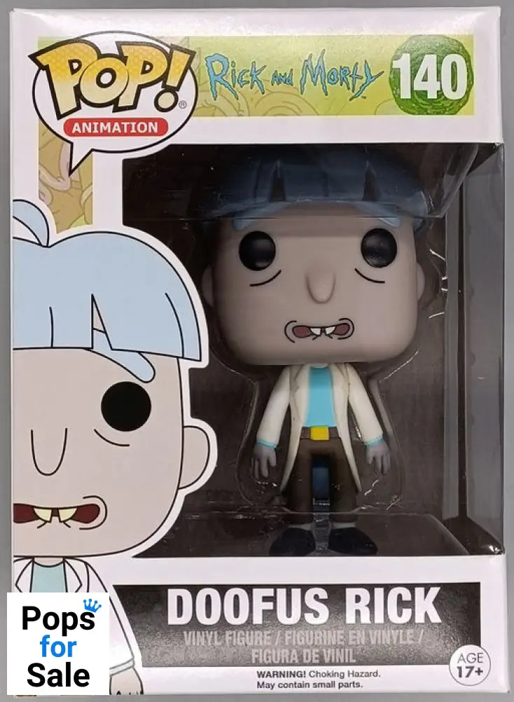 #140 Doofus Rick - Rick and Morty - Box Damaged Funko POP