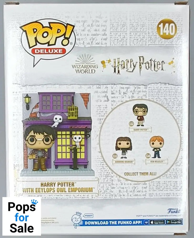 #140 Harry Potter (with Eeylops Owl Emporium) Deluxe Funko POP