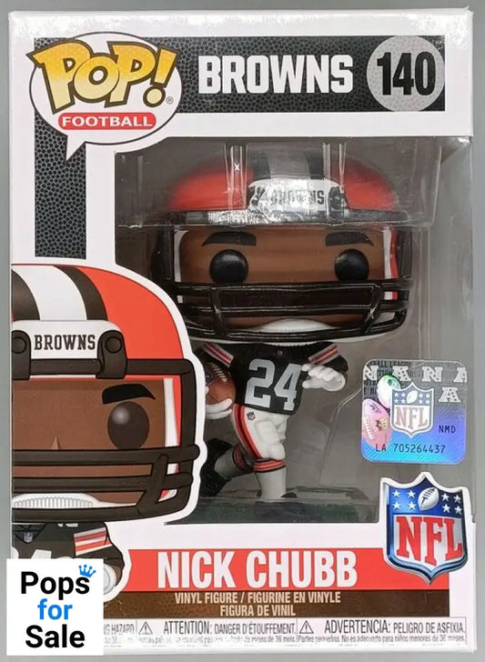 140 Nick Chubb (Action Pose) NFL Cleveland Browns Box Damaged Funko POP