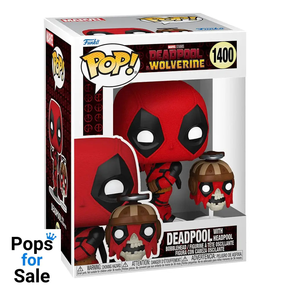 1400 Deadpool W/Headpool - Marvel 3 Wolverine Funko Pop Preorder