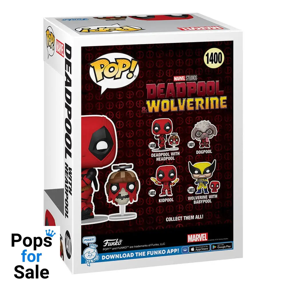 1400 Deadpool W/Headpool - Marvel 3 Wolverine Funko Pop Preorder