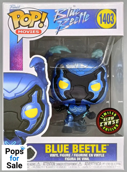 #1403 Blue Beetle - Chase - DC - Blue Beetle - Brand New Funko POP in Protector