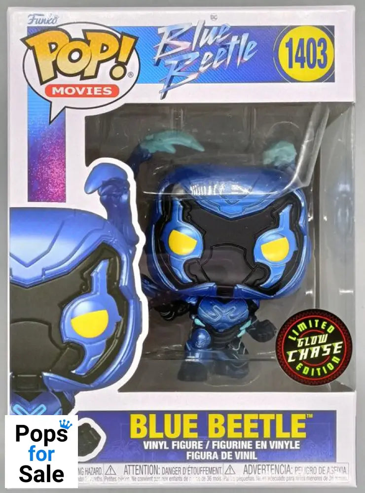 #1403 Blue Beetle - Chase - DC - Blue Beetle Funko POP