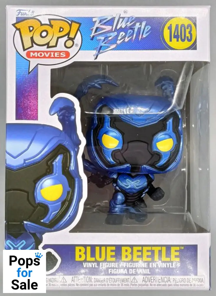 #1403 Blue Beetle - DC - Blue Beetle - Brand New Funko POP in Protector