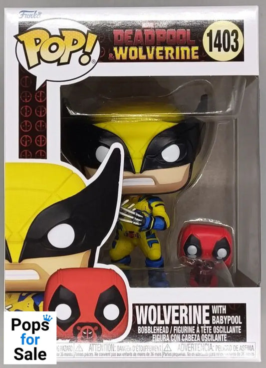 1403 Wolverine w/ Babypool - Marvel Deadpool 3 Wolverine Funko POP - Brand New