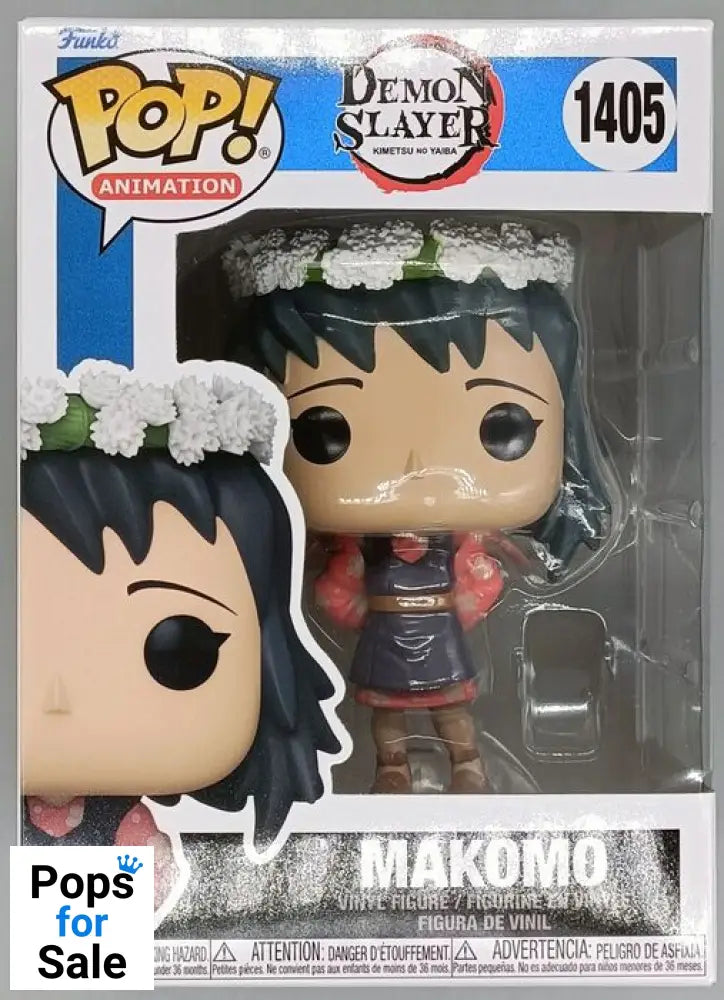 1405 Makomo (Flower Headdress) - Demon Slayer Box Damaged Funko POP