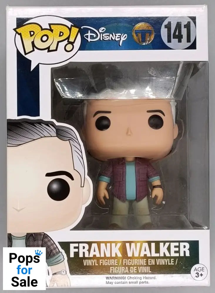 #141 Frank Walker - Disney Tomorrowland - Box Damaged Funko POP - PopsforSale.co.uk